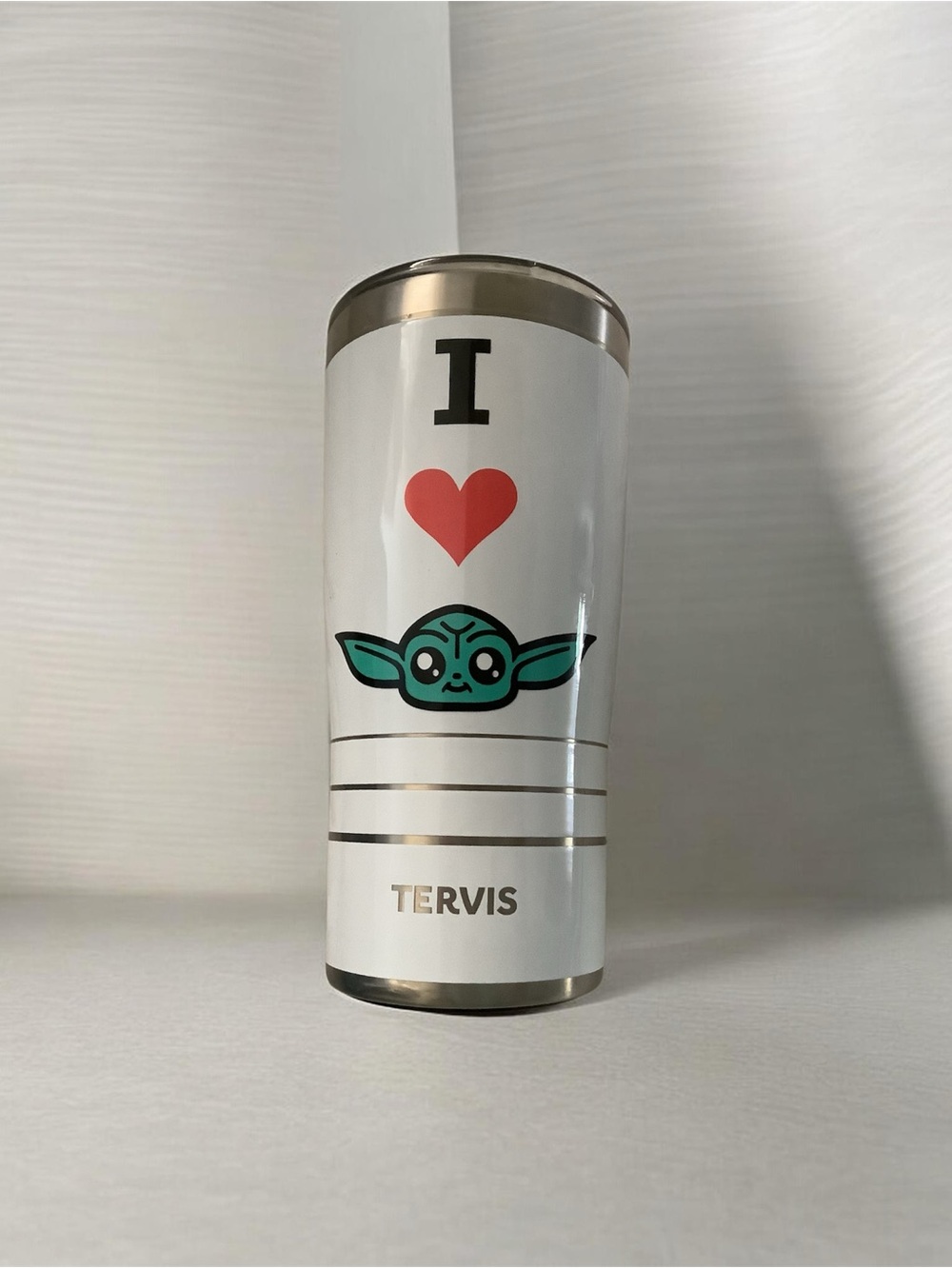 tervis White Tumbler Star Wars Mandalorian “I Heart Grogu”